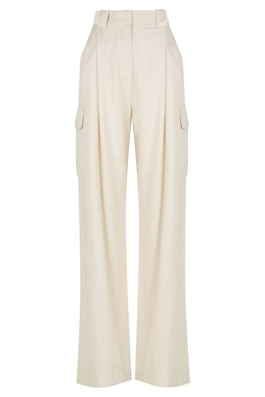 Shona Joy Relaxed Beige Sara Pants Size 6